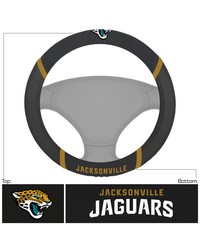 Jacksonville Jaguars Embroidered Steering Wheel Cover Black by   