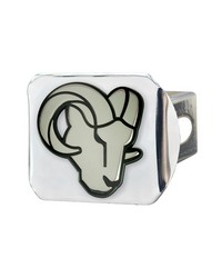 Los Angeles Rams Chrome Metal Hitch Cover with Chrome Metal 3D Emblem Chrome by   