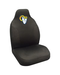 Los Angeles Rams Embroidered Seat Cover Black by   