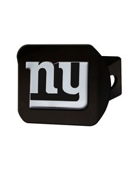 New York Giants Black Metal Hitch Cover with Metal Chrome 3D Emblem Black by   