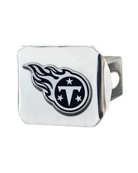 Tennessee Titans Chrome Metal Hitch Cover with Chrome Metal 3D Emblem Chrome by   