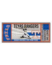 Texas Rangers Ticket Runner Rug  30in. x 72in. Gray by   