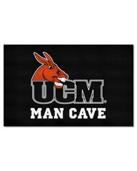 Central Missouri Mules Man Cave UltiMat Rug  5ft. x 8ft. Black by   