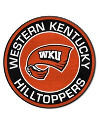 Western Kentucky Hilltoppers Roundel Rug  27in. Diameter Red by   