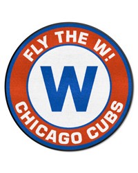 Chicago Cubs Roundel Rug  27in. Diameter Blue by   