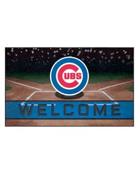 Chicago Cubs Rubber Door Mat  18in. x 30in. Blue by   