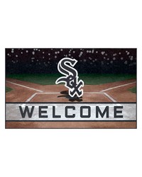 Chicago White Sox Rubber Door Mat  18in. x 30in. Black by   