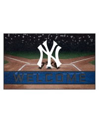 New York Yankees Rubber Door Mat  18in. x 30in. Navy by   
