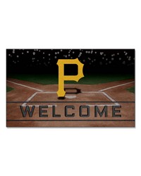 Pittsburgh Pirates Crumb Rubber Door Mat by   