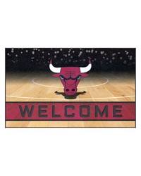 Chicago Bulls Rubber Door Mat  18in. x 30in. Red by   