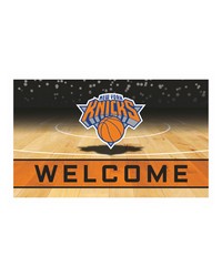 New York Knicks Crumb Rubber Door Mat  18in. x 30in. Blue by   