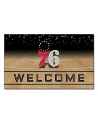 Philadelphia 76ers Crumb Rubber Door Mat by   
