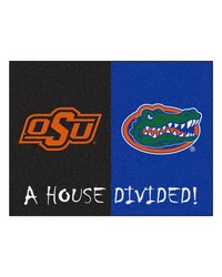 House Divided  Oklahoma State   Florida House Divided House Divided Rug  34 in. x 42.5 in. Multi by   