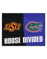 House Divided  Oklahoma State   Florida House Divided House Divided Rug  34 in. x 42.5 in. Multi by   