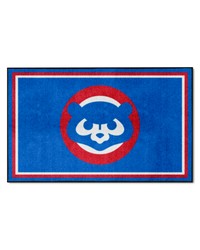 Chicago Cubs 4ft. x 6ft. Plush Area Rug1990 Blue by   