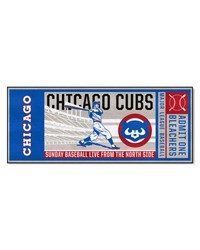 Chicago Cubs Ticket Runner Rug  30in. x 72in.1990 Gray by   