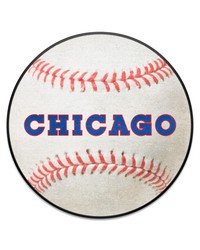 Chicago Cubs Baseball Rug  27in. Diameter1990 White by   