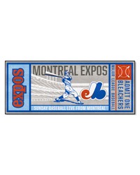 Montreal Expos Ticket Runner Retro by   