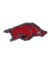 Arkansas Razorbacks 3D Color Metal Emblem Cardinal by   