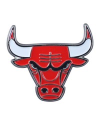 Chicago Bulls 3D Color Metal Emblem Red by   