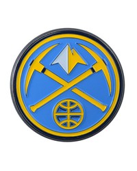 Denver Nuggets 3D Color Metal Emblem Navy by   