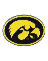 Iowa Hawkeyes 3D Color Metal Emblem Black by   