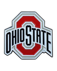 Ohio State Buckeyes 3D Color Metal Emblem Red by   