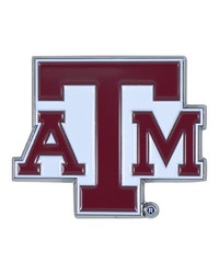 Texas AM Aggies 3D Color Metal Emblem Maroon by   