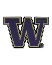 Washington Huskies 3D Color Metal Emblem Purple by   