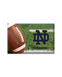 Notre Dame Fighting Irish Rubber Scraper Door Mat  ND Primary Logo Photo by   