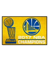 Golden State Warriors 2017 NBA Champions Starter Mat Accent Rug  19in. x 30in. Yellow by   