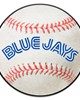 Fan Mats  LLC Toronto Blue Jays Baseball Rug - 27in. Diameter White