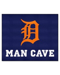 Detroit Tigers Man Cave Tailgater Rug  5ft. x 6ft. Navy by   