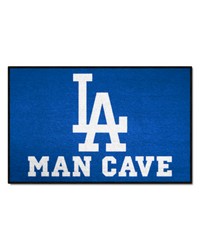 Los Angeles Dodgers Man Cave Starter Mat Accent Rug  19in. x 30in. Blue by   