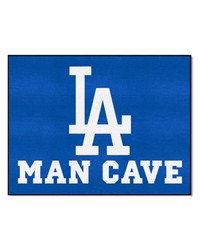 Los Angeles Dodgers Man Cave AllStar Rug  34 in. x 42.5 in. Blue by   
