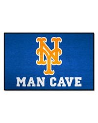 New York Mets Man Cave Starter Mat Accent Rug  19in. x 30in. Blue by   