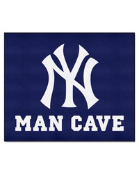 New York Yankees Man Cave Tailgater Rug  5ft. x 6ft. Navy by   