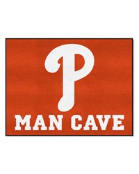 Philadelphia Phillies Man Cave AllStar Rug  34 in. x 42.5 in. Red by   