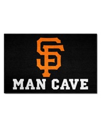 San Francisco Giants Man Cave Starter Mat Accent Rug  19in. x 30in. Black by   