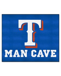 Texas Rangers Man Cave Tailgater Rug  5ft. x 6ft. Blue by   