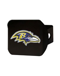 Baltimore Ravens Black Metal Hitch Cover  3D Color Emblem Purple by   