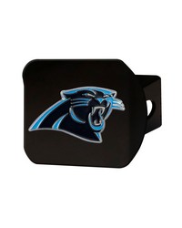 Carolina Panthers Black Metal Hitch Cover  3D Color Emblem Blue by   