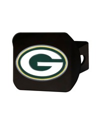 Green Bay Packers Black Metal Hitch Cover  3D Color Emblem Green by   