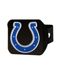 Indianapolis Colts Black Metal Hitch Cover  3D Color Emblem Blue by   