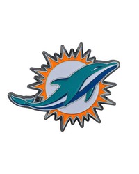 Miami Dolphins 3D Color Metal Emblem Aqua by   