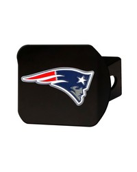 New England Patriots Black Metal Hitch Cover  3D Color Emblem Blue by   