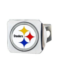 Pittsburgh Steelers Hitch Cover  3D Color Emblem White by   