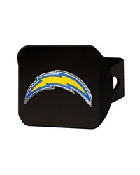 Los Angeles Chargers Black Metal Hitch Cover  3D Color Emblem Yellow by   