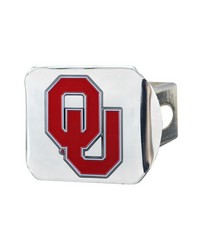 Oklahoma Sooners Hitch Cover  3D Color Emblem Chrome by   