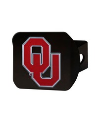 Oklahoma Sooners Black Metal Hitch Cover  3D Color Emblem Crimson by   